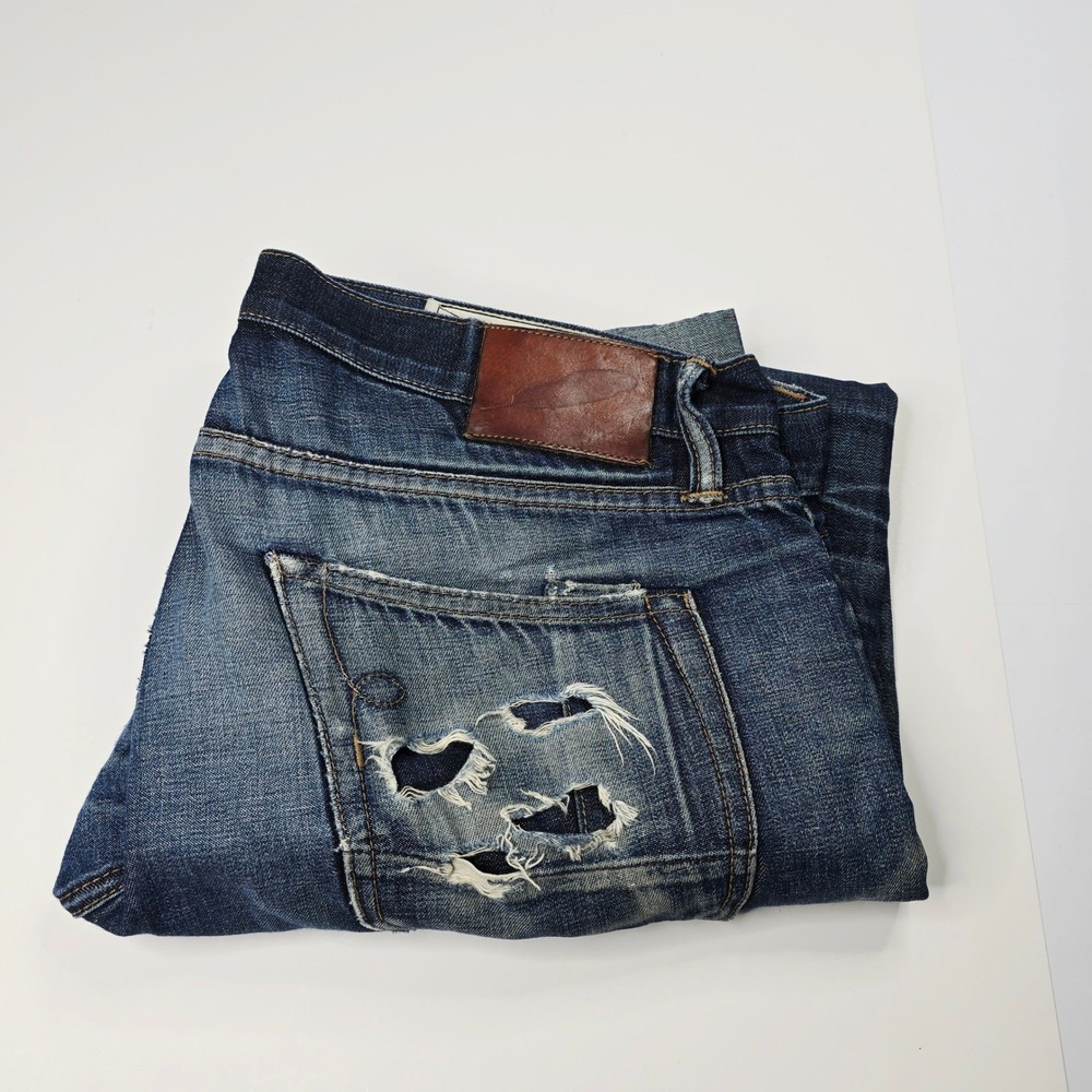 Rogue Territory RGT SK Nihon Menpu Denim Jeans Size 33 Skinny Distressed‎